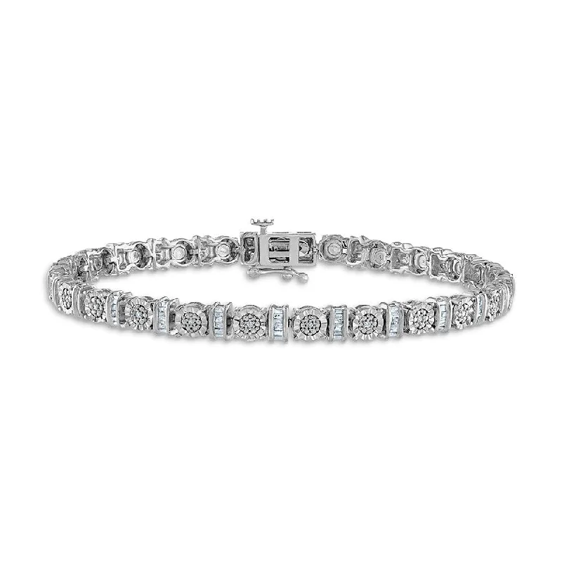 Last Chance To Shop High-End Jewelry At Markdown Prices 1/4 CTW Diamond 7-inch Tennis Bracelet in Sterling Silver Last Chance To Shop High-End Jewelry At Markdown Prices 1/4 CTW Diamond 7-inch Tennis Bracelet in Sterling Silver