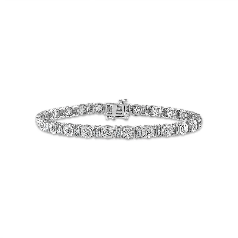 Elegant Jewelry, Exclusive Prices – Shop Now 1/4 CTW Diamond 7-inch Tennis Bracelet in Sterling Silver Elegant Jewelry, Exclusive Prices – Shop Now 1/4 CTW Diamond 7-inch Tennis Bracelet in Sterling Silver