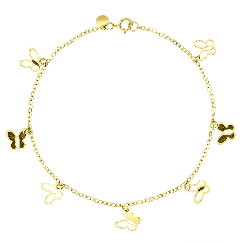 Make Every Moment Shine – Jewelry Discounts Available 10KT Gold 7-inch Butterfly Bracelet Make Every Moment Shine – Jewelry Discounts Available 10KT Gold 7-inch Butterfly Bracelet