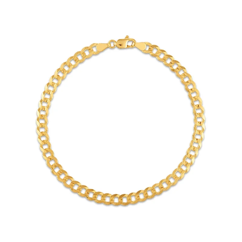 Your Dream Jewelry At Dream Prices 10KT Yellow Gold 8-inch 4.7MM Curb Bracelet