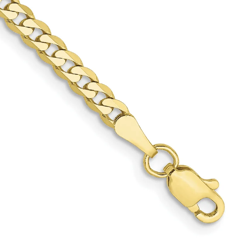 Accessorize For Less – Luxury Jewelry At Affordable Prices 10KT Yellow Gold 8-inch 2.9MM Beveled Flat Curb Bracelet Accessorize For Less – Luxury Jewelry At Affordable Prices 10KT Yellow Gold 8-inch 2.9MM Beveled Flat Curb Bracelet