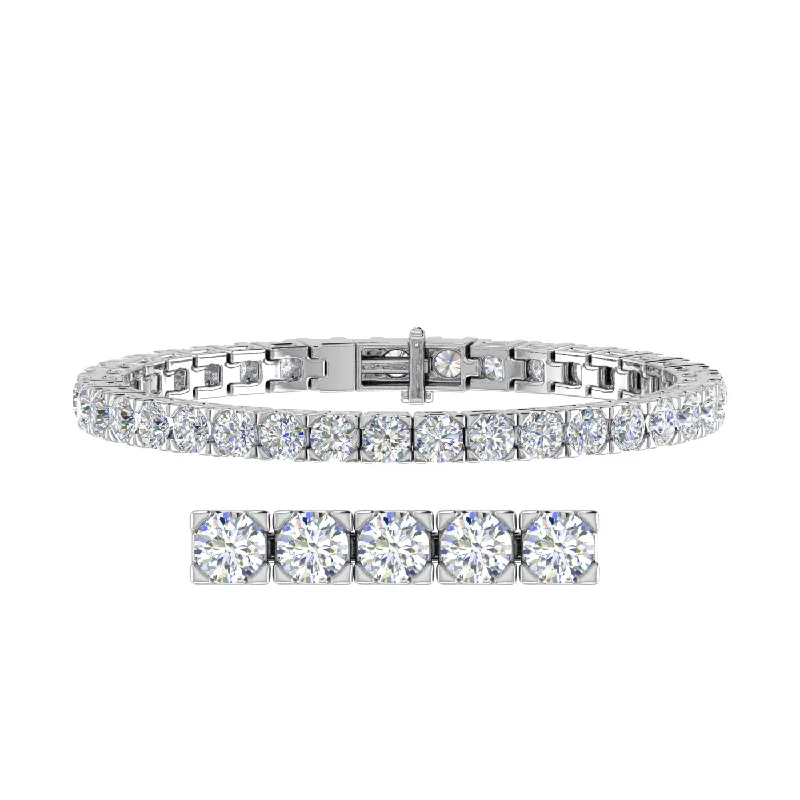 Grab Exquisite Jewelry At The Lowest Prices 12 Carat Diamond Tennis Bracelet in 14K Gold (7 Inch) - IGI Certified Grab Exquisite Jewelry At The Lowest Prices 12 Carat Diamond Tennis Bracelet in 14K Gold (7 Inch) - IGI Certified