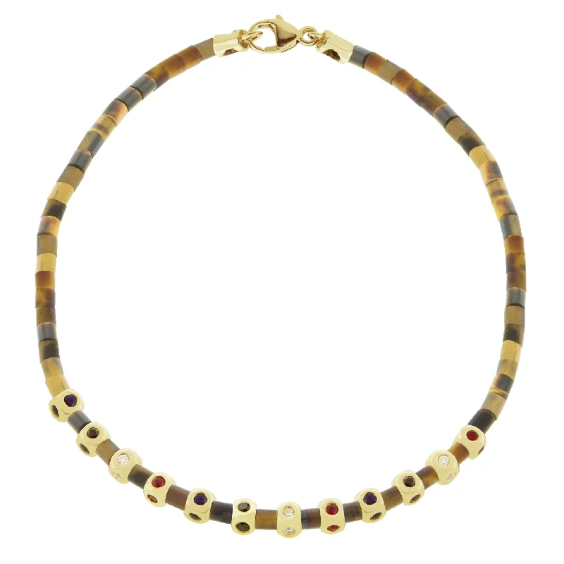 Sparkle More For Less – Jewelry Sale Happening Now 12 Mini Tetra Tiger's Eye Bracelet with Clasp Sparkle More For Less – Jewelry Sale Happening Now 12 Mini Tetra Tiger's Eye Bracelet with Clasp