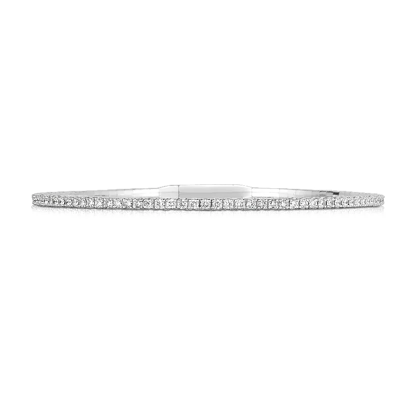 Fashion-Forward Jewelry At Incredible Prices Round Diamond Bangle Bracelet - 1.00 carat t.w. Fashion-Forward Jewelry At Incredible Prices Round Diamond Bangle Bracelet - 1.00 carat t.w.