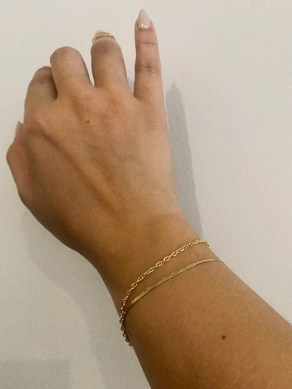 Versatile Layering Jewelry For Effortless Chic BB TWIST ANCHOR CHAIN