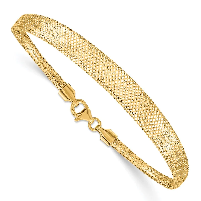 Dazzle With Discounts – Shop Jewelry On Sale 14KT Yellow Gold 7-inch 6.92MM Fancy Mesh Bracelet Dazzle With Discounts – Shop Jewelry On Sale 14KT Yellow Gold 7-inch 6.92MM Fancy Mesh Bracelet