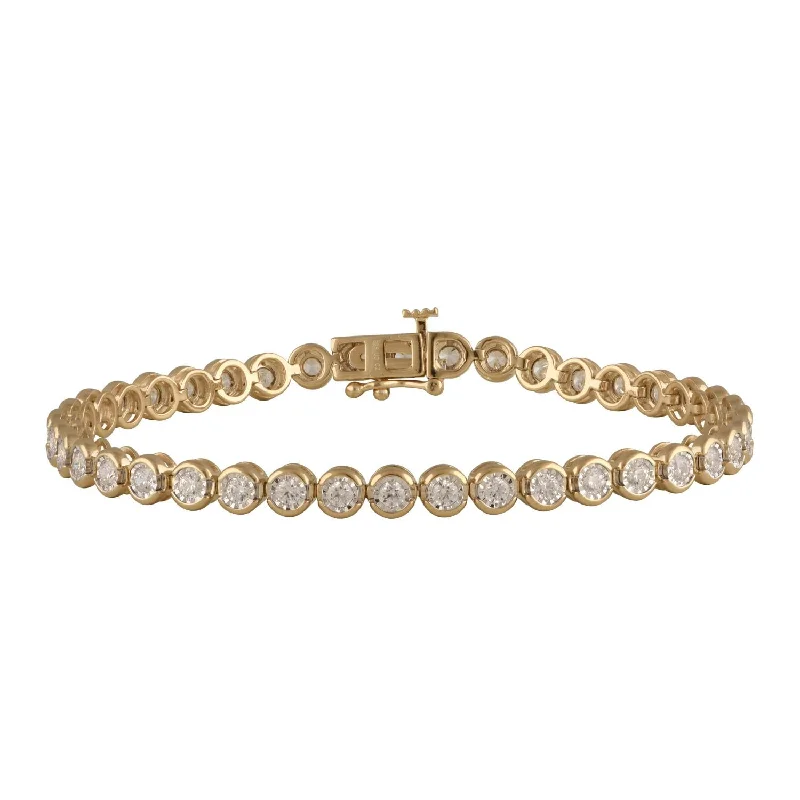 Save On Luxury Jewelry Pieces – Limited-Time Offers EcoLove 2 CTW Lab Grown Diamond 7-inch Tennis Bracelet in Gold Plated Sterling Silver Save On Luxury Jewelry Pieces – Limited-Time Offers EcoLove 2 CTW Lab Grown Diamond 7-inch Tennis Bracelet in Gold Plated Sterling Silver