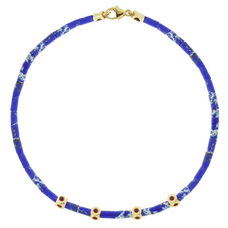 Flash Sale On Stunning Jewelry – Don't Miss Out 4 Ruby Mini Tetras on Imperial Jasper Bead Bracelet Flash Sale On Stunning Jewelry – Don't Miss Out 4 Ruby Mini Tetras on Imperial Jasper Bead Bracelet