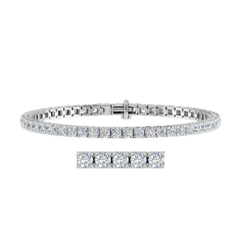 Limited-Time Offer On Elegant Jewelry Pieces 5 Carat Diamond Tennis Bracelet in 14K Gold (7 Inch) - IGI Certified (SI1-SI2 Clarity) Limited-Time Offer On Elegant Jewelry Pieces 5 Carat Diamond Tennis Bracelet in 14K Gold (7 Inch) - IGI Certified (SI1-SI2 Clarity)