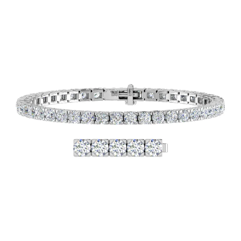 Last Chance To Grab Your Favorite Jewelry At A Discount 9 Carat Diamond Tennis Bracelet in 14K Gold (7 Inch) - IGI Certified Last Chance To Grab Your Favorite Jewelry At A Discount 9 Carat Diamond Tennis Bracelet in 14K Gold (7 Inch) - IGI Certified