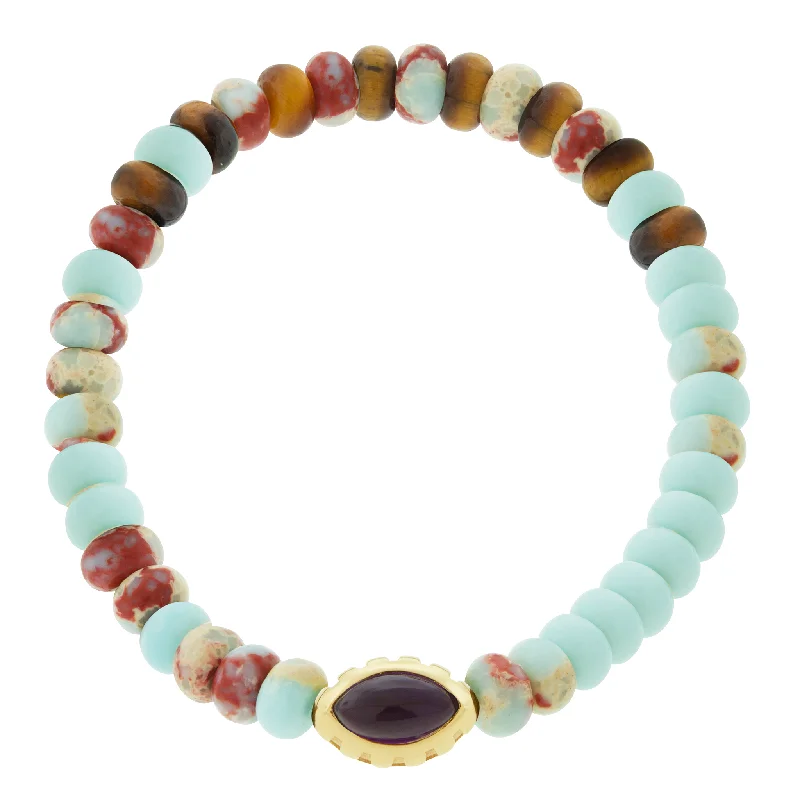 Affordable Glamour – Premium Jewelry For Less Amethyst Eye of the Idol Snakeskin Jasper Bead Bracelet Affordable Glamour – Premium Jewelry For Less Amethyst Eye of the Idol Snakeskin Jasper Bead Bracelet