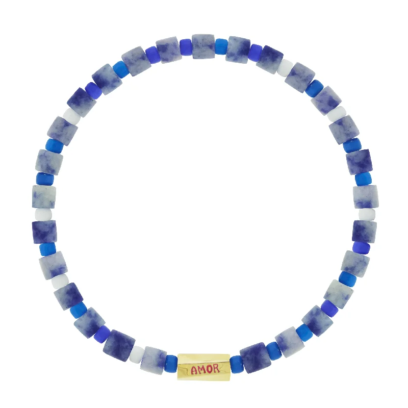Grab Your Favorite Jewelry At The Lowest Prices AMOR Twisted Hexagon on Jasper Bead Bracelet Grab Your Favorite Jewelry At The Lowest Prices AMOR Twisted Hexagon on Jasper Bead Bracelet