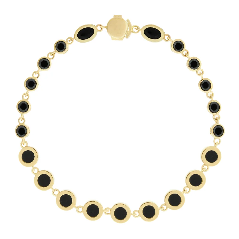 Exclusive Jewelry Sale – Shine For Less Black Diamond and Onyx Gemstone Gold Bracelet Exclusive Jewelry Sale – Shine For Less Black Diamond and Onyx Gemstone Gold Bracelet