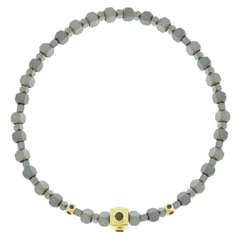 The Ultimate Jewelry Sale – Shop Premium Styles Black Diamond Lego Cube with Tetras on Silver Hematite Bracelet The Ultimate Jewelry Sale – Shop Premium Styles Black Diamond Lego Cube with Tetras on Silver Hematite Bracelet
