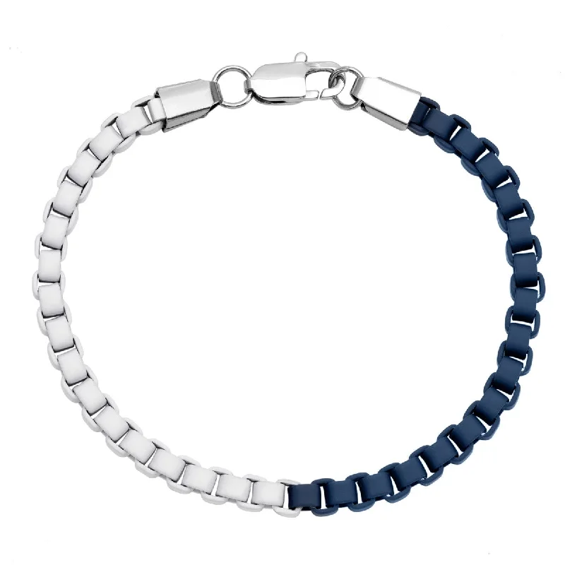 High-End Sparkle, Low-End Prices – Jewelry Sale Live Blue and White Enameled Stainless Steel 8.25-inch 5MM Bracelet High-End Sparkle, Low-End Prices – Jewelry Sale Live Blue and White Enameled Stainless Steel 8.25-inch 5MM Bracelet