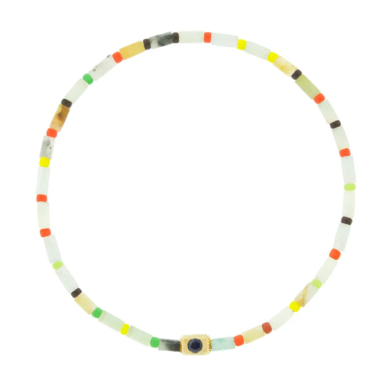 Save On Luxury Jewelry Pieces – Limited-Time Offers Blue Sapphire Corrugated Ingot on Beaded Bracelet Save On Luxury Jewelry Pieces – Limited-Time Offers Blue Sapphire Corrugated Ingot on Beaded Bracelet