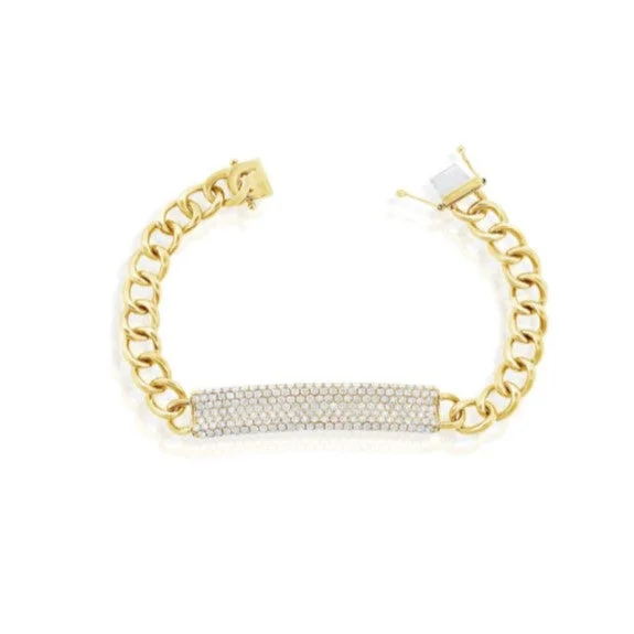 Trendy Minimalist Jewelry For Everyday Wear Diamond Bracelet