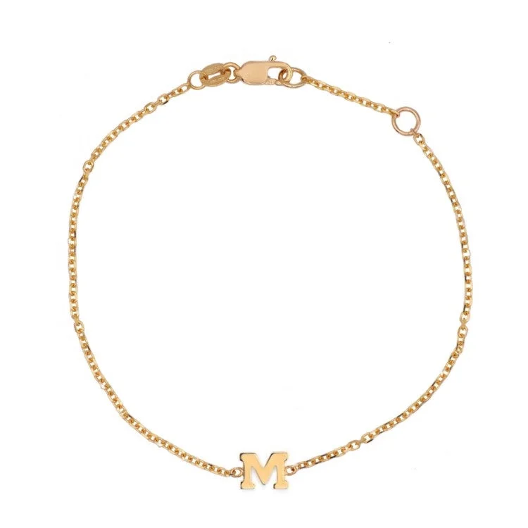 Dainty Floral Jewelry For Feminine Elegance Initial Bracelet