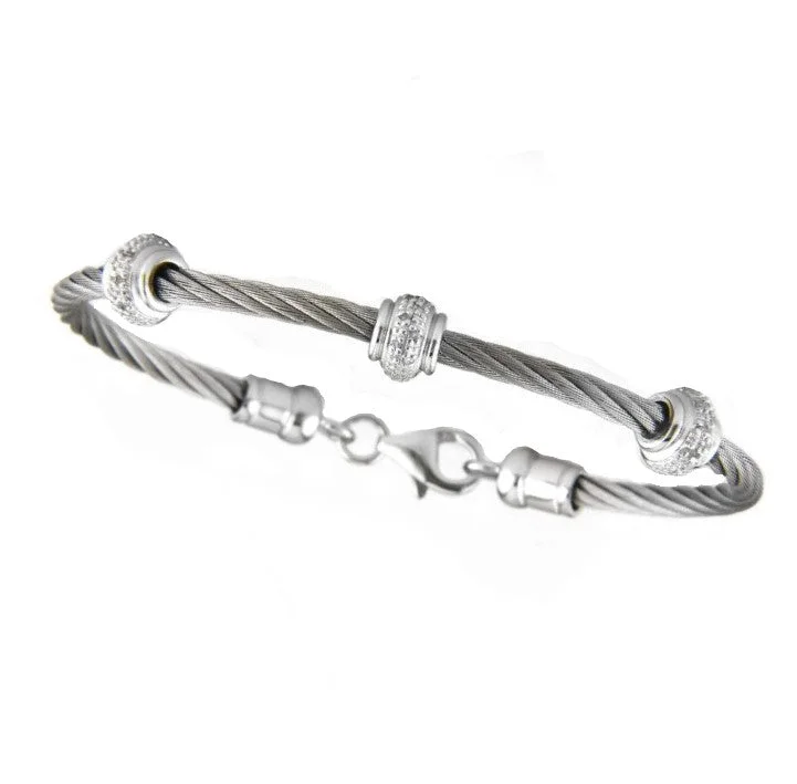 Premium Diamond Jewelry For Unforgettable Moments Diamond Cable Bangle