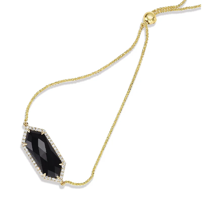 Huge Savings On Timeless Jewelry Collections Black Onyx and Diamond Bracelet