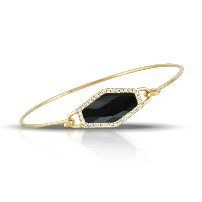 Flash Sale On Stunning Jewelry – Don't Miss Out Black Onyx and Diamond Bracelet