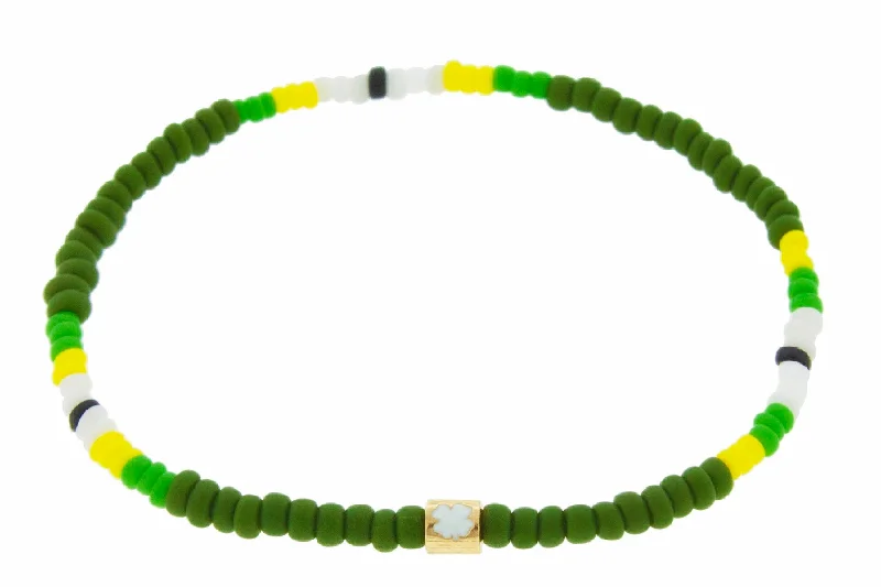 Personalized Jewelry Sale – Meaningful Gifts At Great Prices Clover Enameled Short Roll Tribal Beaded Bracelet