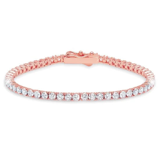 Special Deals On Handcrafted And Designer Jewelry Crislu 18KT Rose Gold Plated Sterling Silver Round Cubic Zirconia 7-inch Tennis Bracelet Special Deals On Handcrafted And Designer Jewelry Crislu 18KT Rose Gold Plated Sterling Silver Round Cubic Zirconia 7-inch Tennis Bracelet