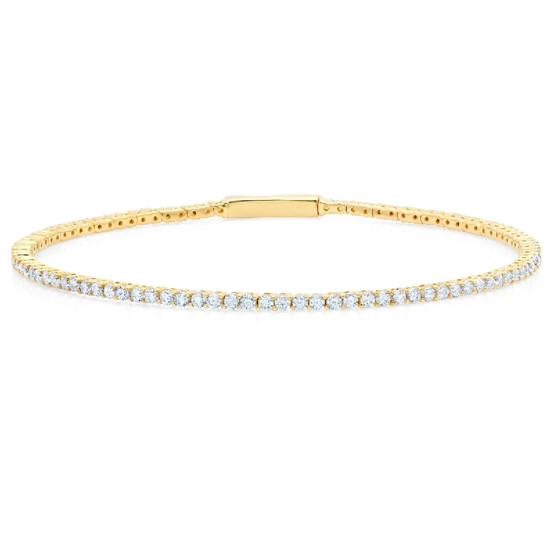 Shop Stylish Jewelry Now And Save Big Crislu 18KT Yellow Gold Plated Sterling Silver Cubic Zirconia 7-inch Flexible Bracelet Shop Stylish Jewelry Now And Save Big Crislu 18KT Yellow Gold Plated Sterling Silver Cubic Zirconia 7-inch Flexible Bracelet