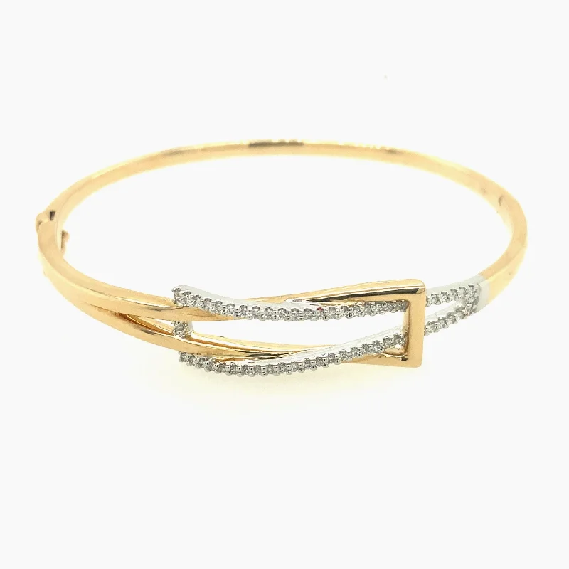 Exclusive Online Jewelry Sale – Don't Wait Diamond Accented Buckle Design Bangle Bracelet Exclusive Online Jewelry Sale – Don't Wait Diamond Accented Buckle Design Bangle Bracelet