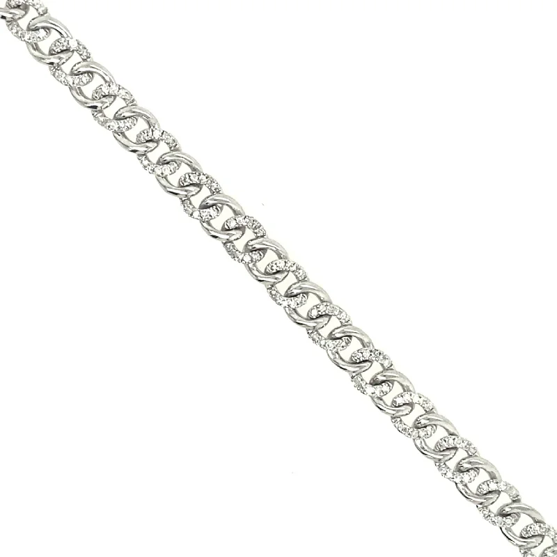 Shop Fine Jewelry With Amazing Deals Diamond Accented Cuban Link Style Bracelet