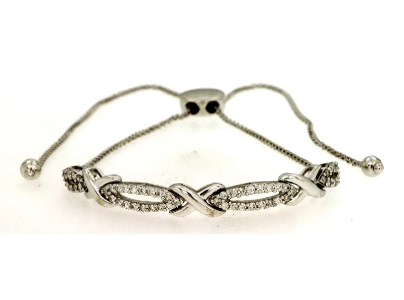 Sparkle More For Less – Jewelry Sale Happening Now Diamond and X Design Bolo Bracelet Sparkle More For Less – Jewelry Sale Happening Now Diamond and X Design Bolo Bracelet