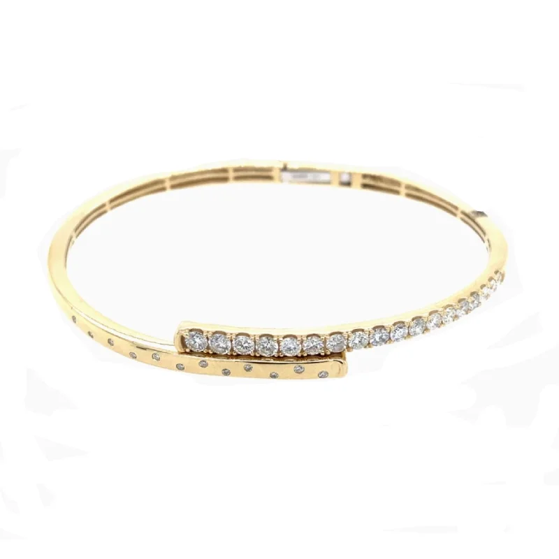 Affordable Luxury Jewelry For Every Occasion Diamond Bypass Design Cuff Bracelet