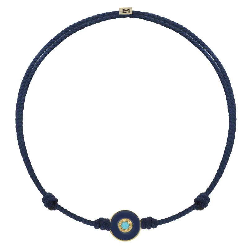 Flash Deals On Fine Jewelry – Shop Before It's Gone Enameled Turquoise Evil Eye Disk on Navy Cord Bracelet Flash Deals On Fine Jewelry – Shop Before It's Gone Enameled Turquoise Evil Eye Disk on Navy Cord Bracelet