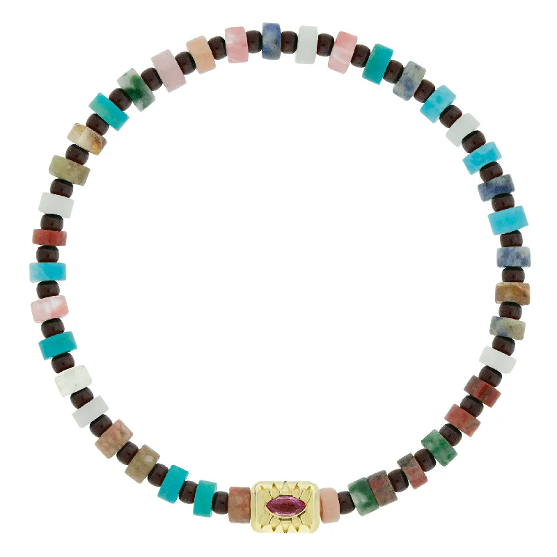 Dazzle With Discounts – Shop Jewelry On Sale SEE ALL Eye Ingot with Marquise Pink Sapphire on Bead Bracelet Dazzle With Discounts – Shop Jewelry On Sale SEE ALL Eye Ingot with Marquise Pink Sapphire on Bead Bracelet