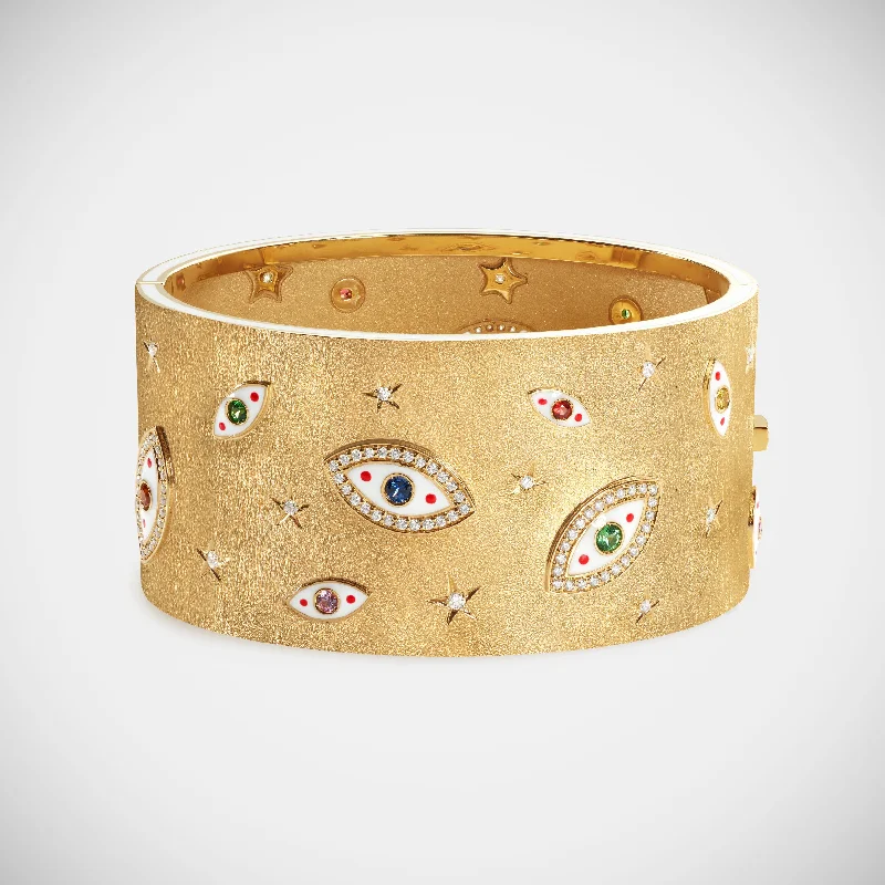 Versatile Layering Jewelry For Effortless Chic Eye XL Cuff Bracelet