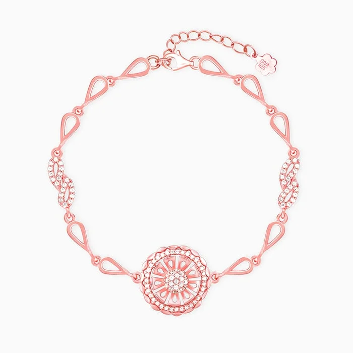 Exclusive Jewelry Sale – Shine For Less Rose Gold Flowery Tale Bracelet
