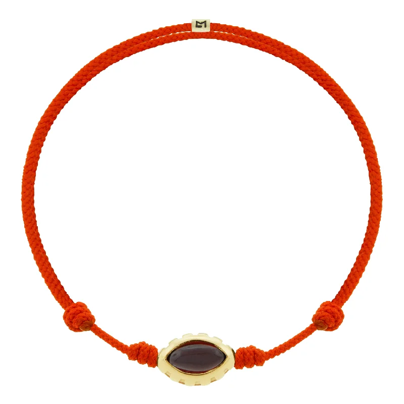 Shop Handcrafted Jewelry At Special Promotional Rates Garnet Eye of the Idol on Tomato Cord Bracelet Shop Handcrafted Jewelry At Special Promotional Rates Garnet Eye of the Idol on Tomato Cord Bracelet