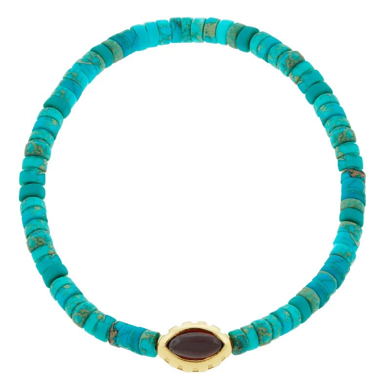Must-Have Jewelry At Unbelievable Discounts Amethyst Eye of the Idol Turquoise Bead Bracelet Must-Have Jewelry At Unbelievable Discounts Amethyst Eye of the Idol Turquoise Bead Bracelet