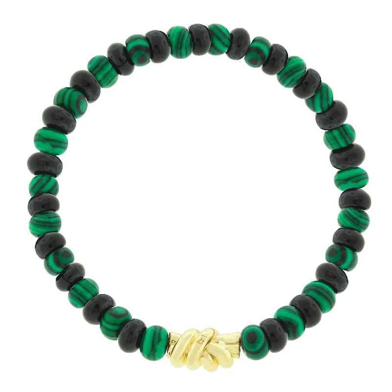 Luxury Jewelry Clearance – Shop Premium Styles Now Gold Double Knot on a Malachite & Onyx Beaded Bracelet Luxury Jewelry Clearance – Shop Premium Styles Now Gold Double Knot on a Malachite & Onyx Beaded Bracelet