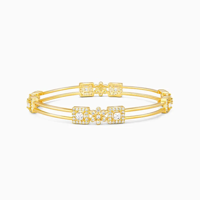 Jewelry Clearance Sale – Final Reductions Golden Square Bloom Bangle