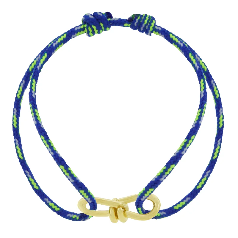 Dazzle In Elegance With Our Biggest Jewelry Sale Large Twisted Gold Knot on Cord Bracelet Dazzle In Elegance With Our Biggest Jewelry Sale Large Twisted Gold Knot on Cord Bracelet
