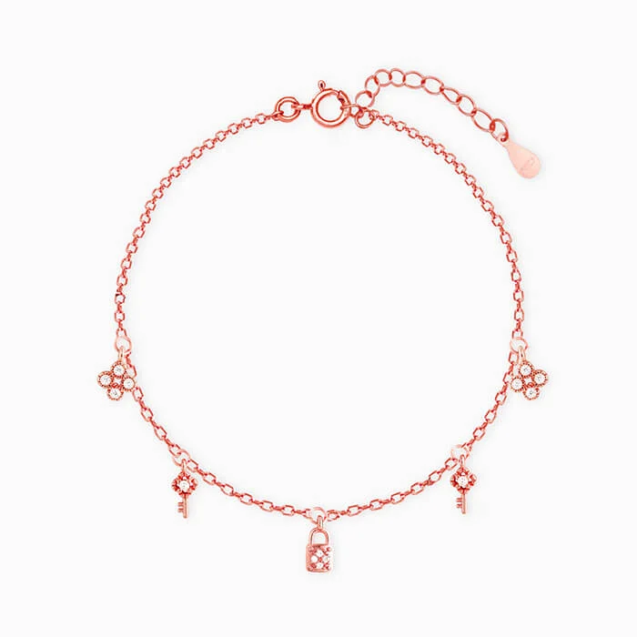 Flash Sale On Exquisite Jewelry – Don't Miss Out Rose Gold Secure Love Bracelet