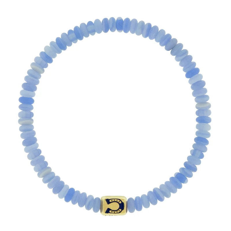 High-End Sparkle, Low-End Prices – Jewelry Sale Live LUCKY HORSESHOE Ingot on Chalcedony Bead Bracelet High-End Sparkle, Low-End Prices – Jewelry Sale Live LUCKY HORSESHOE Ingot on Chalcedony Bead Bracelet