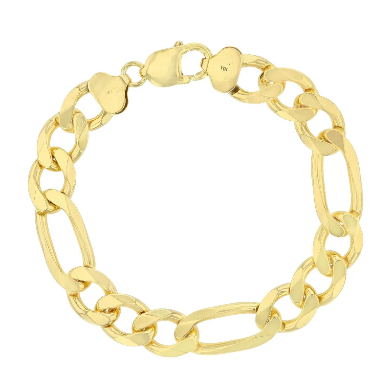 Handcrafted Jewelry Sale – Unique Designs At Low Prices Luxe Layers 14KT Yellow Gold Plated Sterling Silver 8.5-inch 11.5MM Diamond-cut Figaro Bracelet Handcrafted Jewelry Sale – Unique Designs At Low Prices Luxe Layers 14KT Yellow Gold Plated Sterling Silver 8.5-inch 11.5MM Diamond-cut Figaro Bracelet