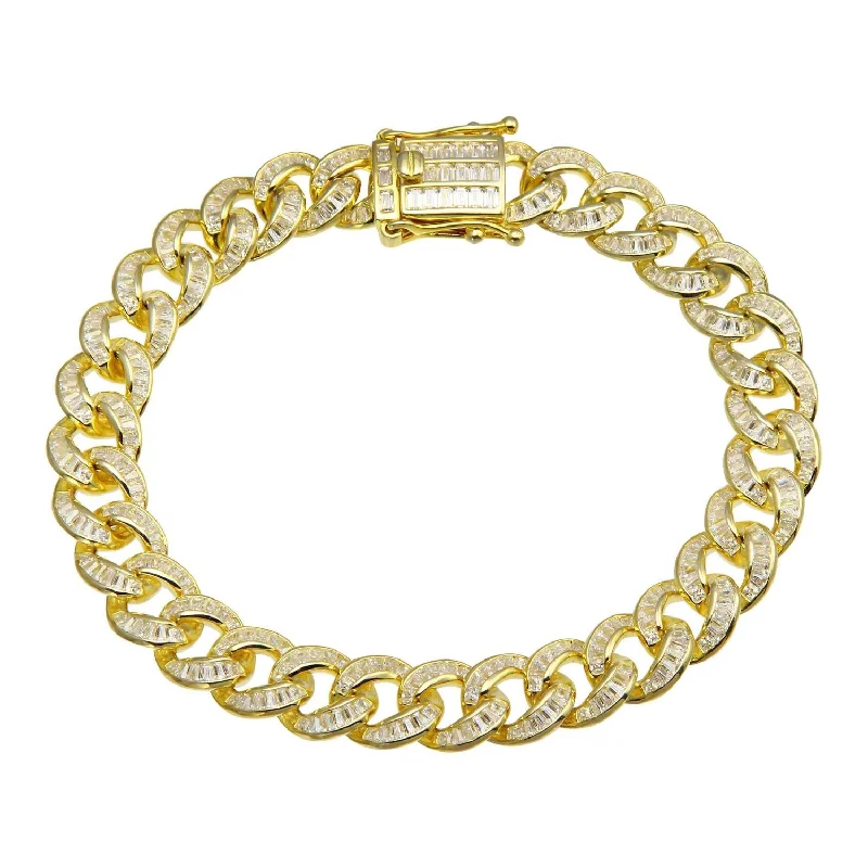 Exclusive Jewelry Discounts – Shop Now For Savings Luxe Layers 14KT Yellow Gold Plated Sterling Silver Baguette Cubic Zirconia 8.5-inch 10.3MM Curb Bracelet Exclusive Jewelry Discounts – Shop Now For Savings Luxe Layers 14KT Yellow Gold Plated Sterling Silver Baguette Cubic Zirconia 8.5-inch 10.3MM Curb Bracelet