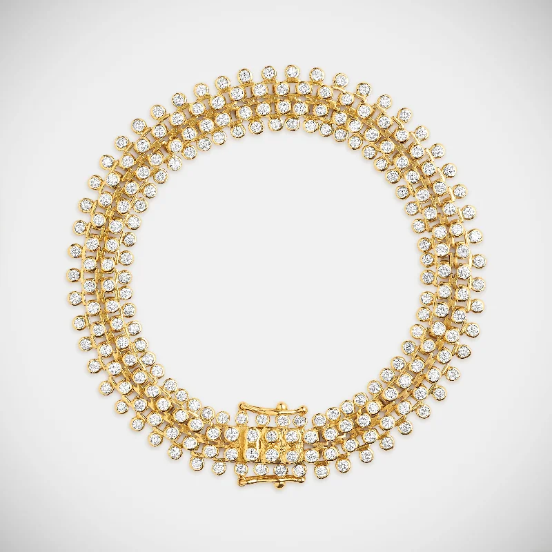 Unmissable Deals On Handmade Jewelry Collections Mesh Diamonds Bracelet 16cm