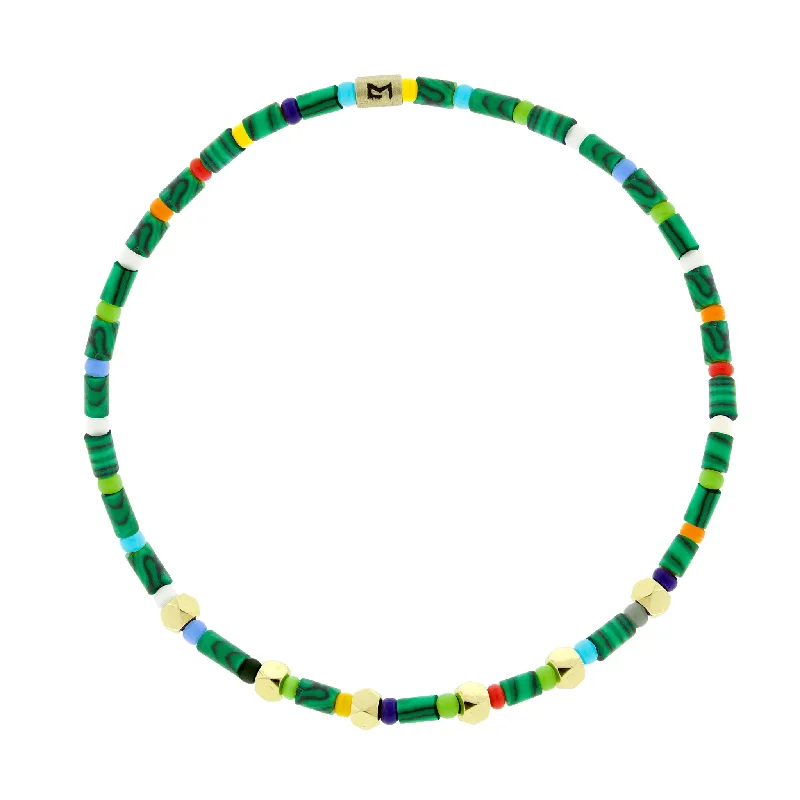Your Dream Jewelry At Dream Prices Mini Tetras on Malachite Beaded Bracelet