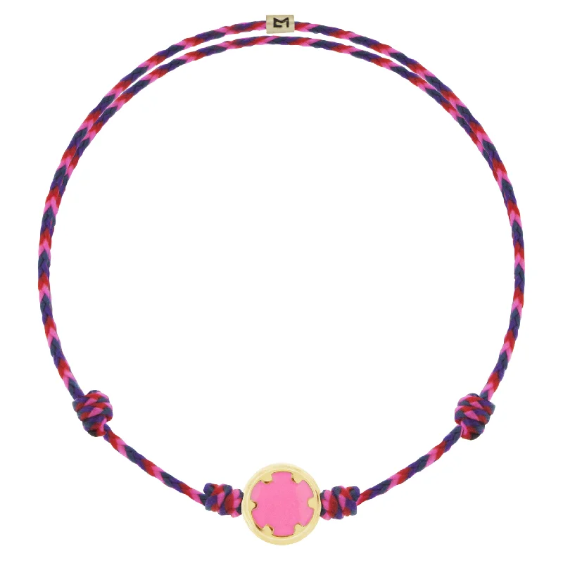 Flash Jewelry Sale – Get Stunning Pieces At Low Prices Neon Pink Enameled Torx Screw Disk on Cord Bracelet Flash Jewelry Sale – Get Stunning Pieces At Low Prices Neon Pink Enameled Torx Screw Disk on Cord Bracelet
