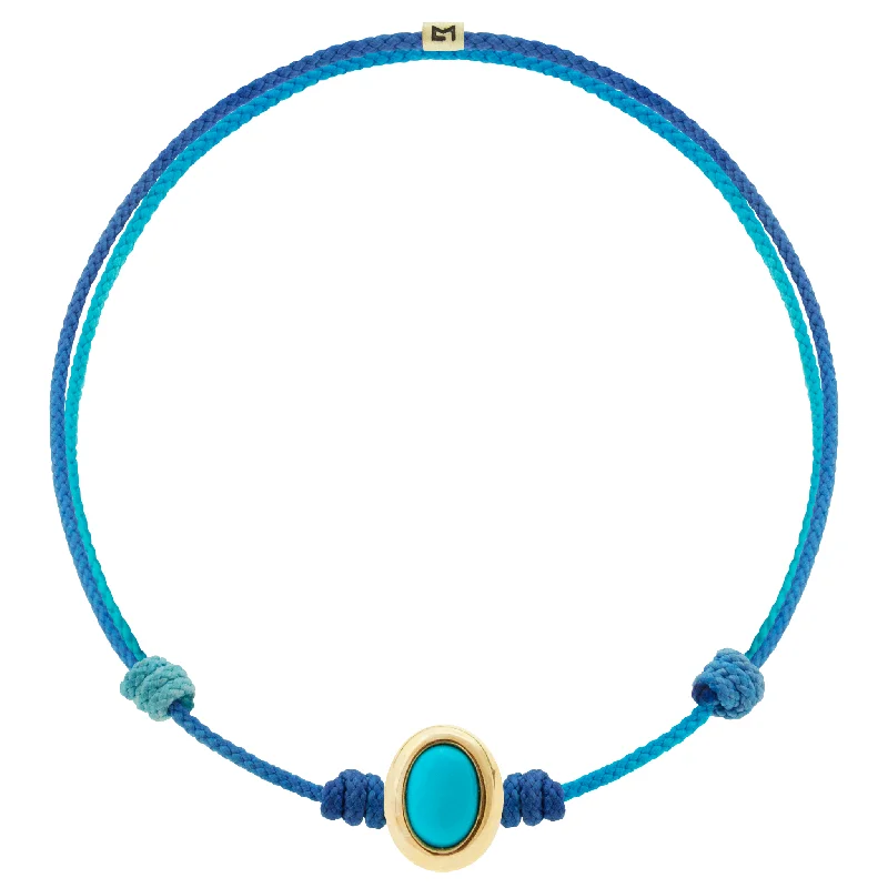Exclusive Jewelry Markdowns – Limited-Time Offer Oval Turquoise Cabochon on Blue Ombre Cord Bracelet Exclusive Jewelry Markdowns – Limited-Time Offer Oval Turquoise Cabochon on Blue Ombre Cord Bracelet