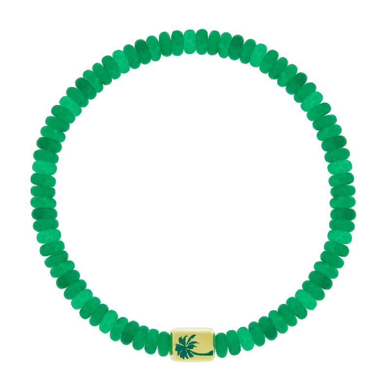 Sparkle For Less – Shop Our Limited-Time Jewelry Deals PALM TREE Ingot on Green Jade Bead Bracelet Sparkle For Less – Shop Our Limited-Time Jewelry Deals PALM TREE Ingot on Green Jade Bead Bracelet